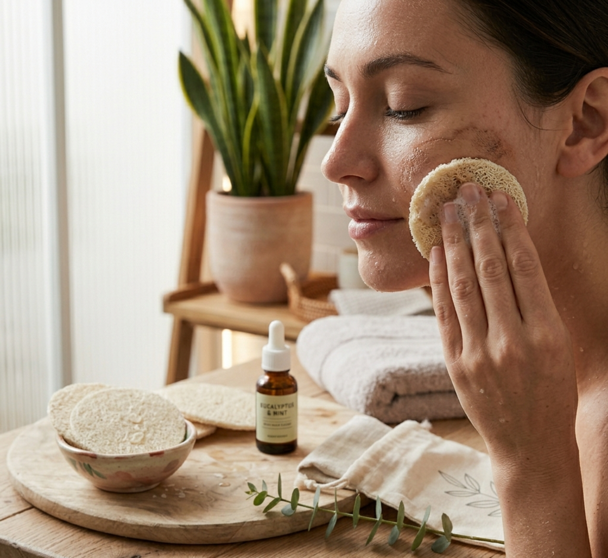 Natural Loofah Pads