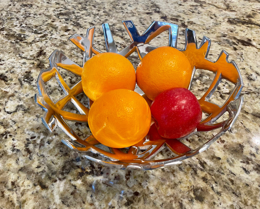 Olive Wood Bread and Fruit Serving Tray