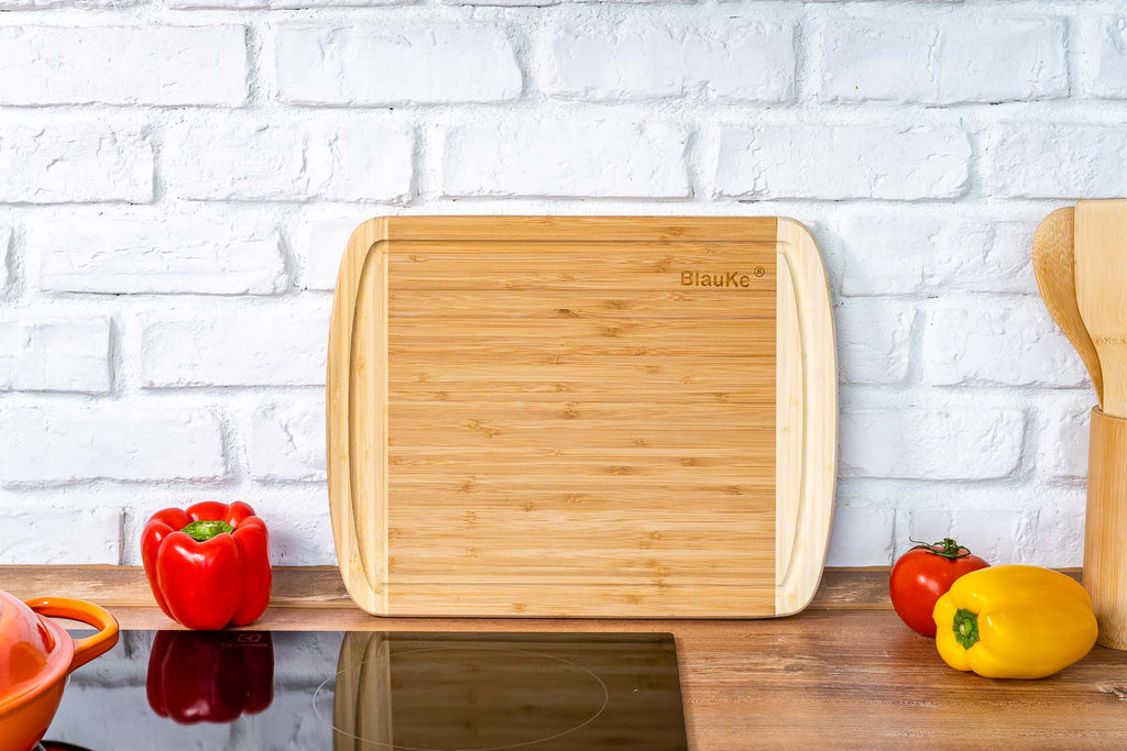 Large Bamboo Cutting Board with Juice Groove