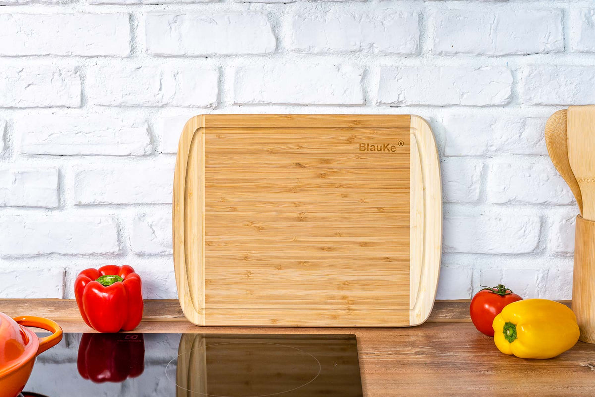 Large Bamboo Cutting Board with Juice Groove