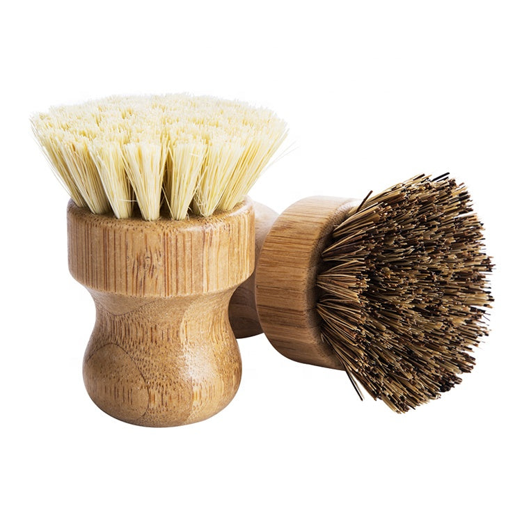 Bamboo Dish Brush with Sisal Bristles