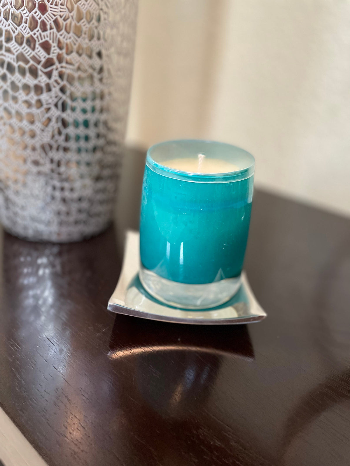 Wavy Square Candle Holder