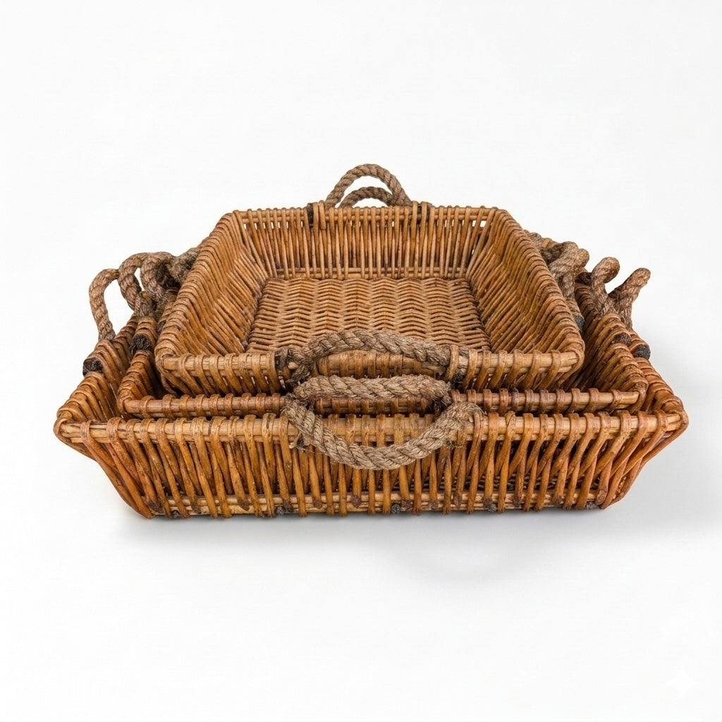 Woven Willow Storage Baskets
