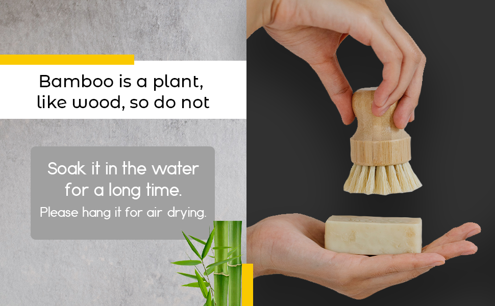 Bamboo Dish Brush with Sisal Bristles