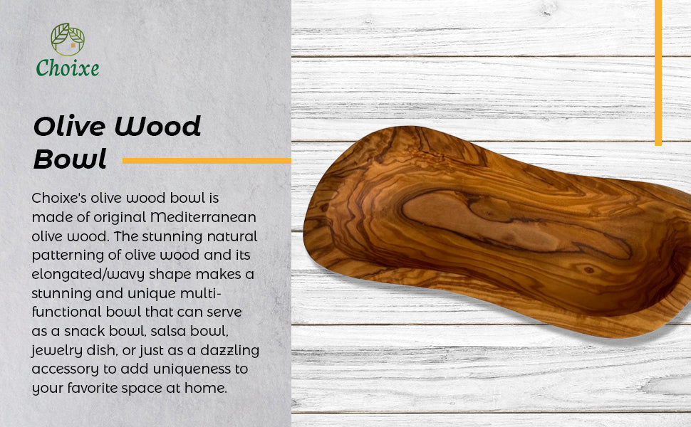 Olive Wood Serving Bowl