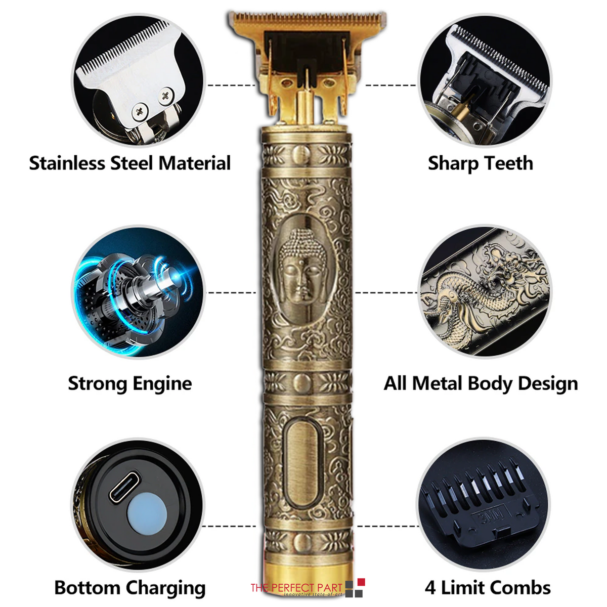 Cordless Hair Clippers and Beard Trimmer for Men