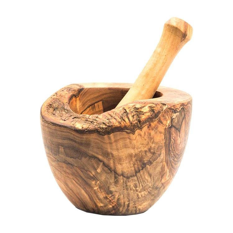 Olive Wood Mortar and Pestle Set