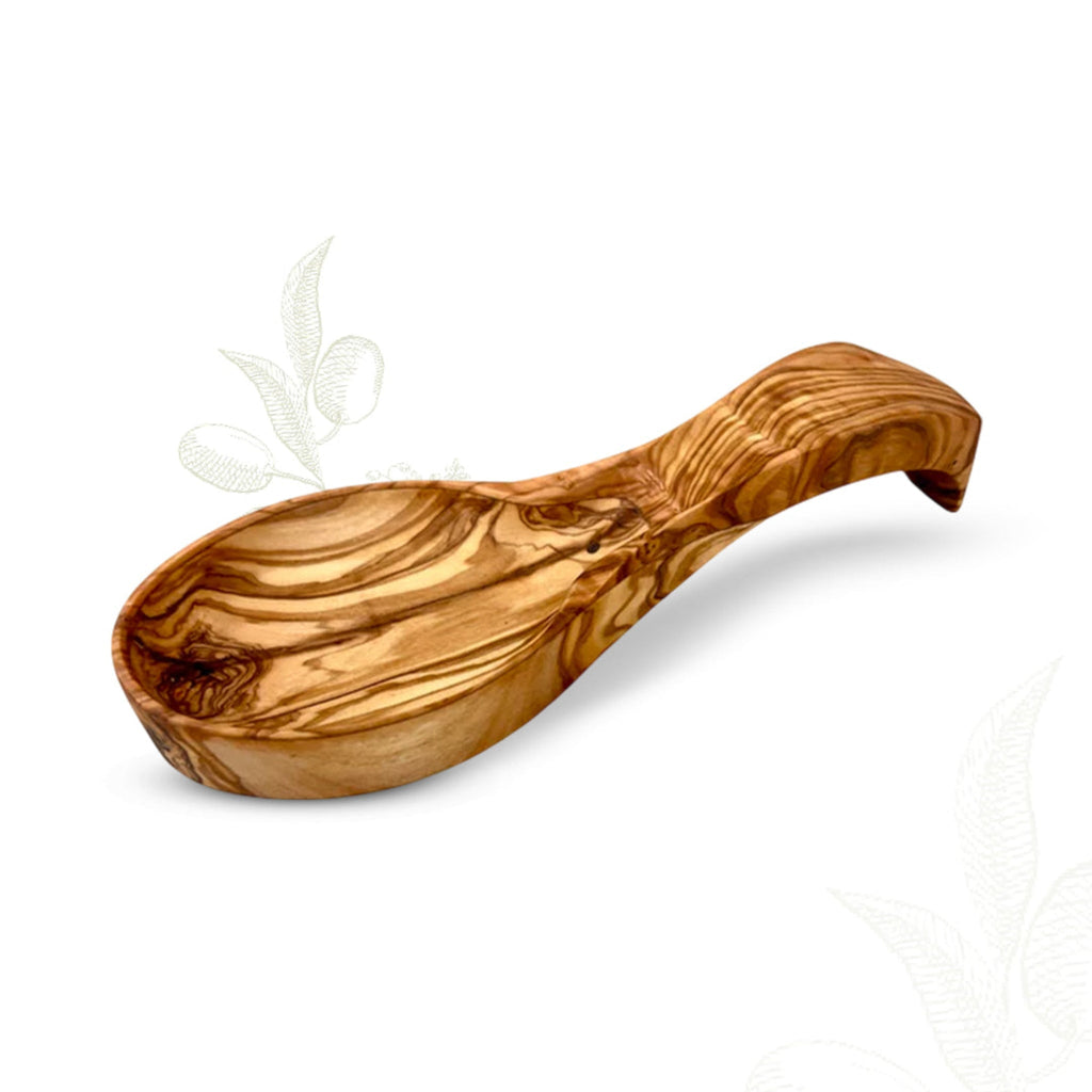 Olive Wood Spoon Rest for Stovetop