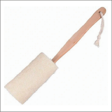 Natural Loofah Bath Brush with Handle