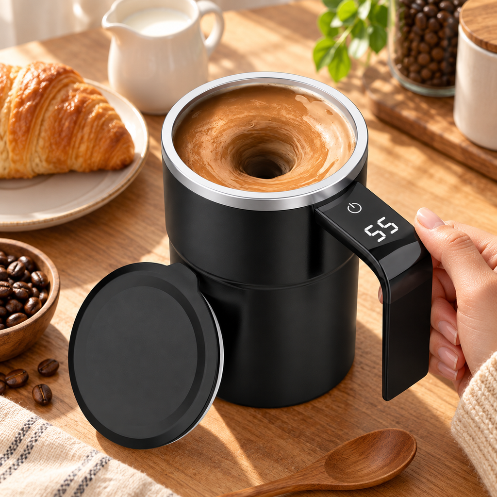 Automatic Stirring Mug Kitchen Gadget Smart Mixing Design
