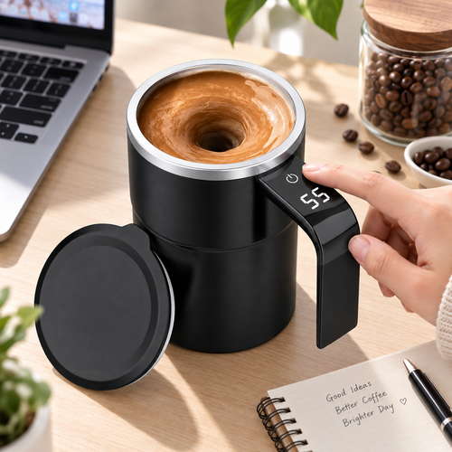 Automatic Stirring Mug Kitchen Gadget Smart Mixing Design