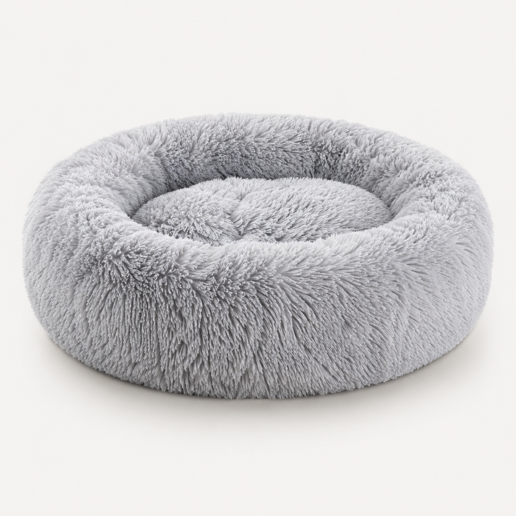 Calming Dog Bed Plush Machine Washable Cozy Design