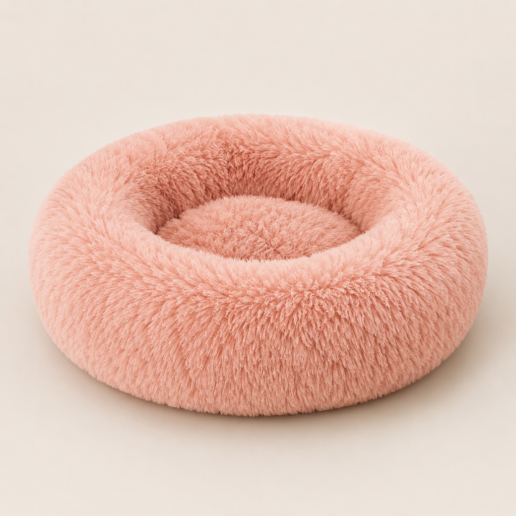 Calming Dog Bed Plush Machine Washable Cozy Design