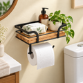 Decorative Bathroom Shelf Wall Mounted Towel Holder Rack