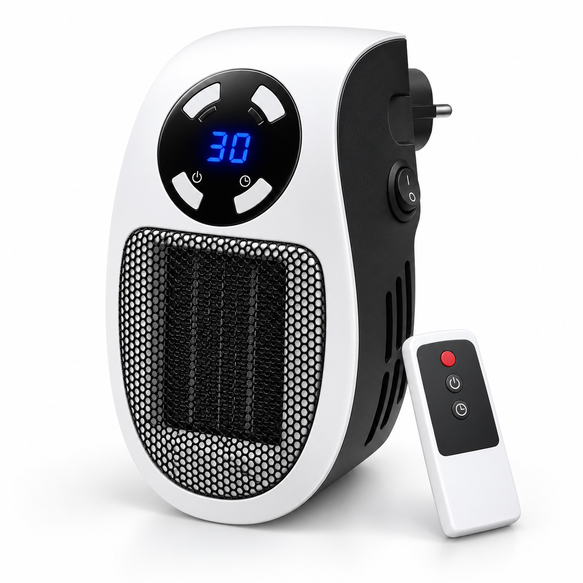 Electric Space Heater Remote Control Compact Oilless