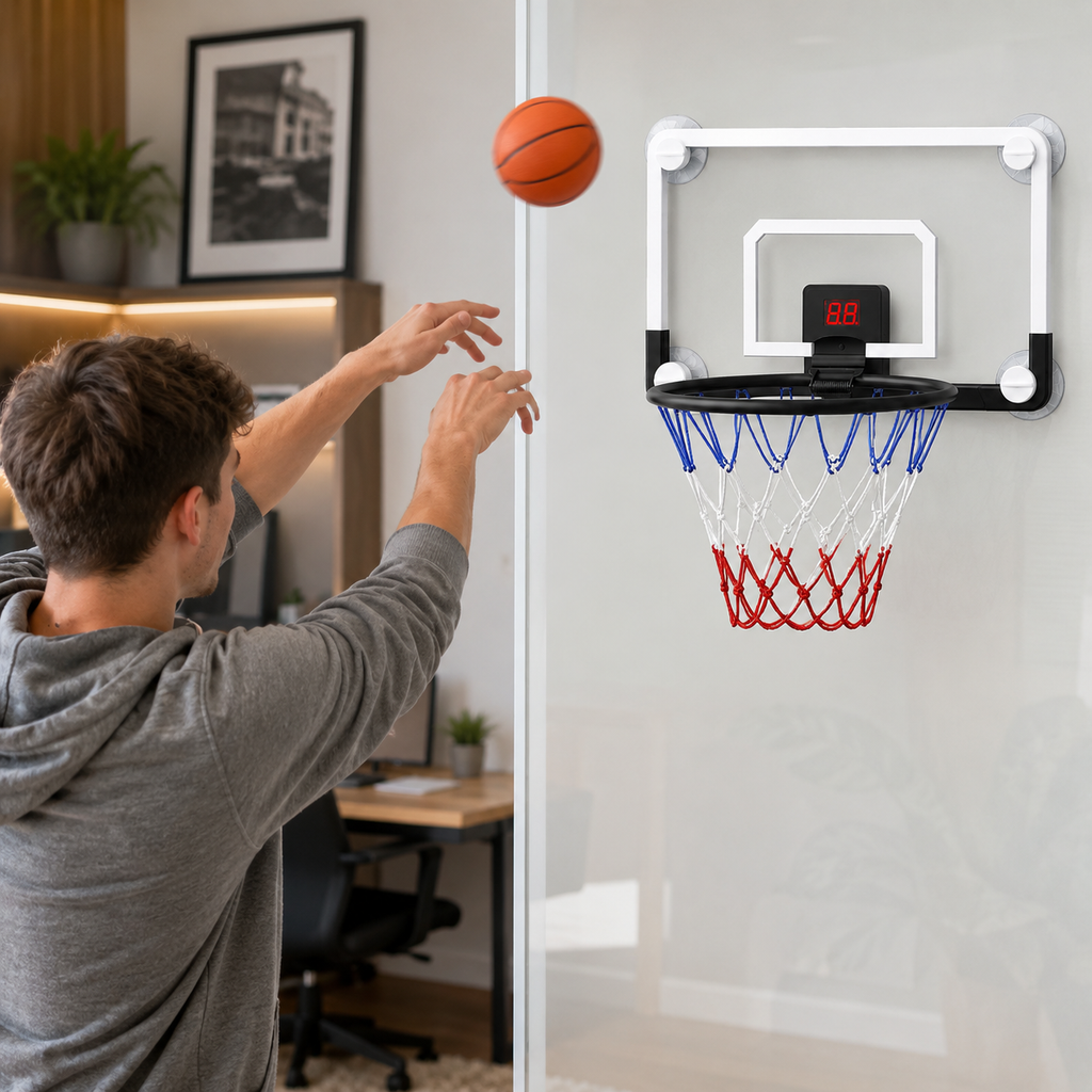 Light Up Basketball Hoop Electronic Scoring Indoor Play