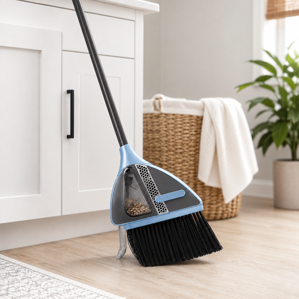 Lightweight Cordless Vacuum Broom Easy Sweep Design