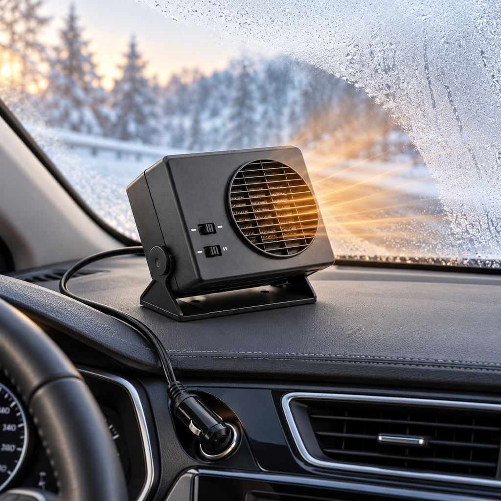 Portable Ceramic Car Heater Compact Design Vehicles