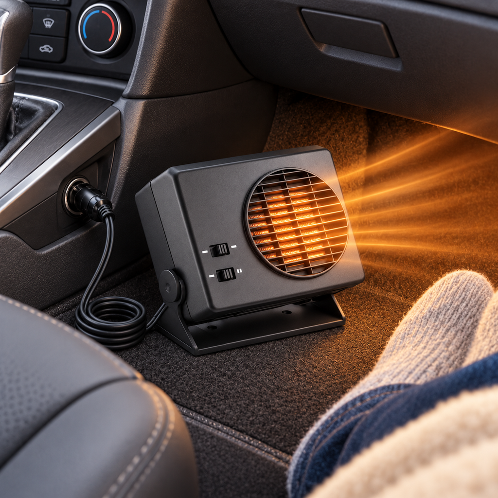 Portable Ceramic Car Heater Compact Design Vehicles
