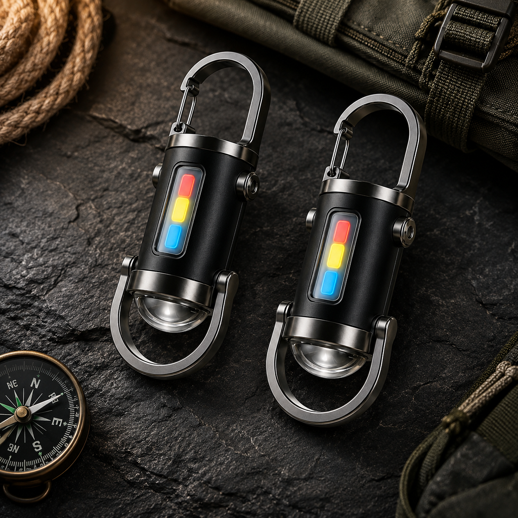 Portable Flashlight Carabiner LED Compact Design