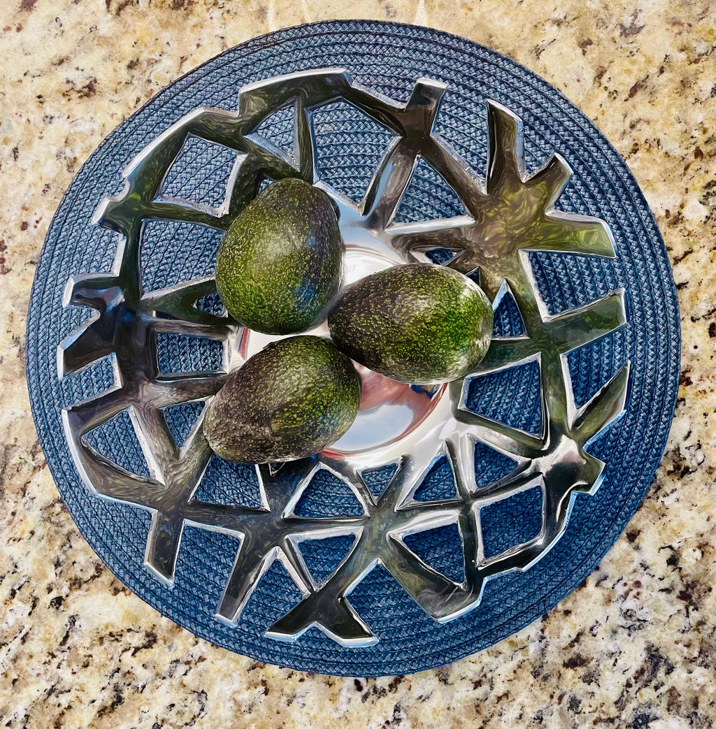 Olive Wood Bread and Fruit Serving Tray
