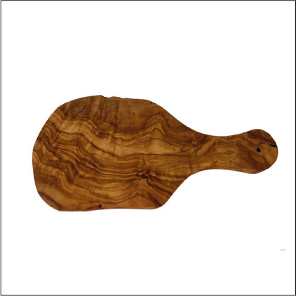 Small Olive Wood Cutting Board with Handle