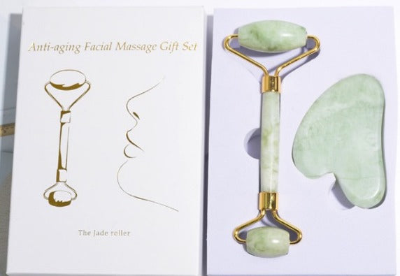 Jade Roller and Gua Sha Set