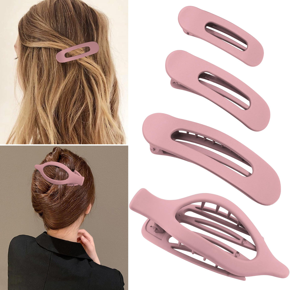 Flat Claw Hair Clips