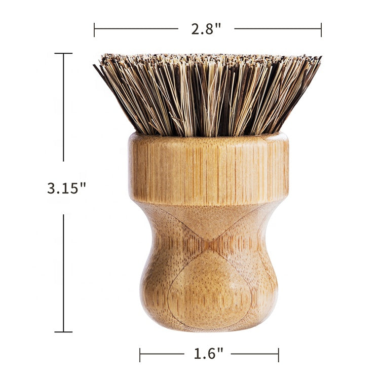 Bamboo Dish Brush with Sisal Bristles