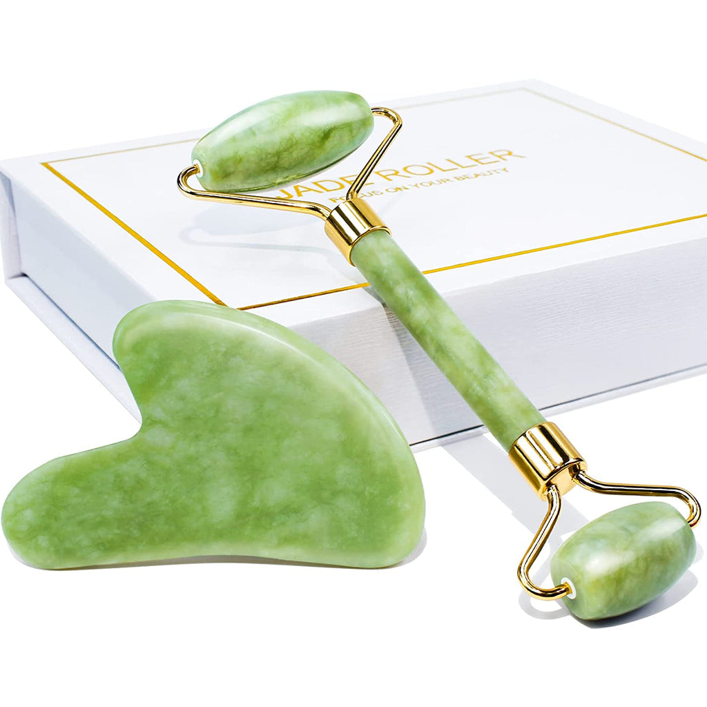 Jade Roller and Gua Sha Set