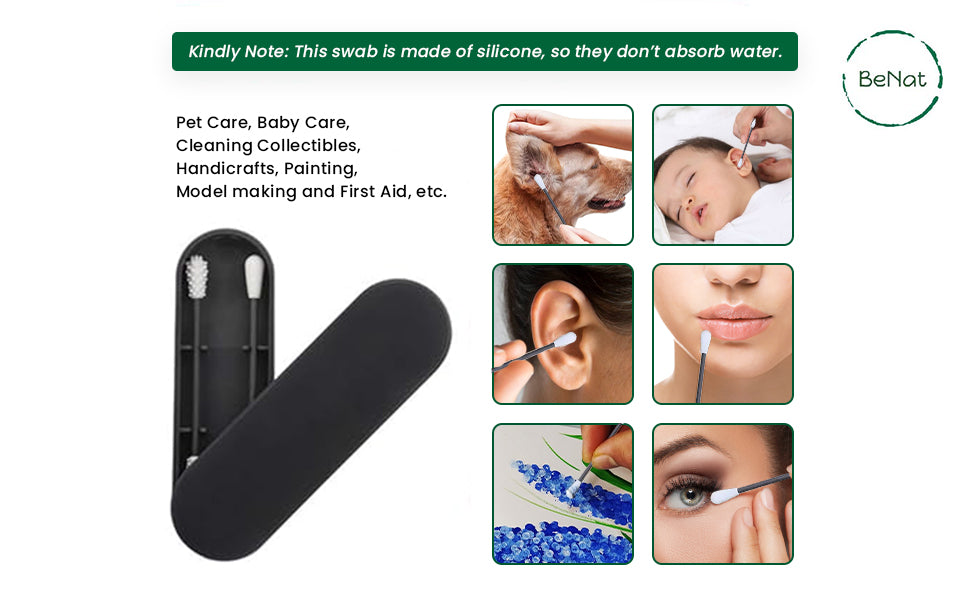Reusable Silicone Cotton Swabs