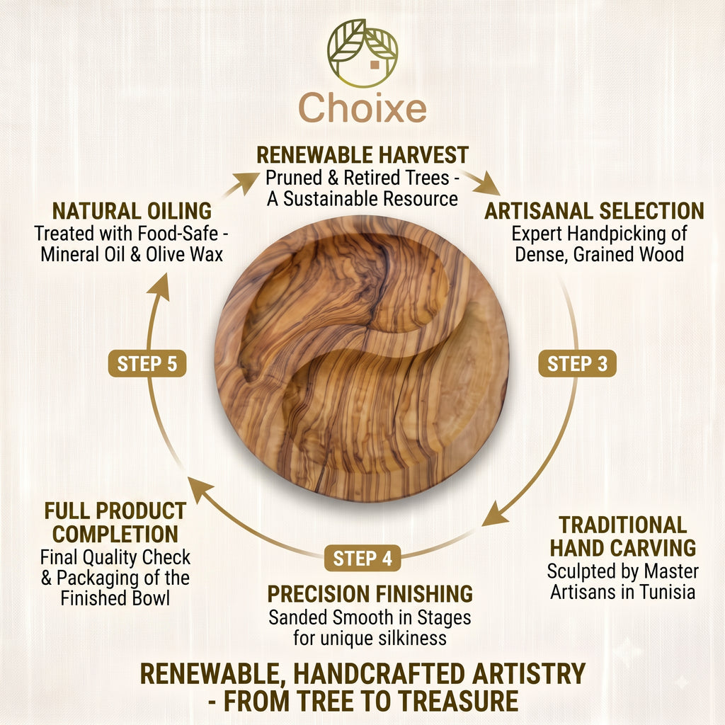 Olive Wood Charcuterie Plate 7 in