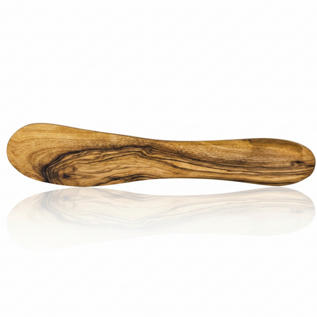 Olive Wood Bread Board and Butter Knife Set
