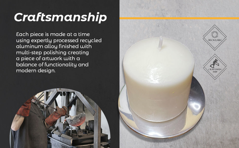 Round Candle Holder and Drink Coaster