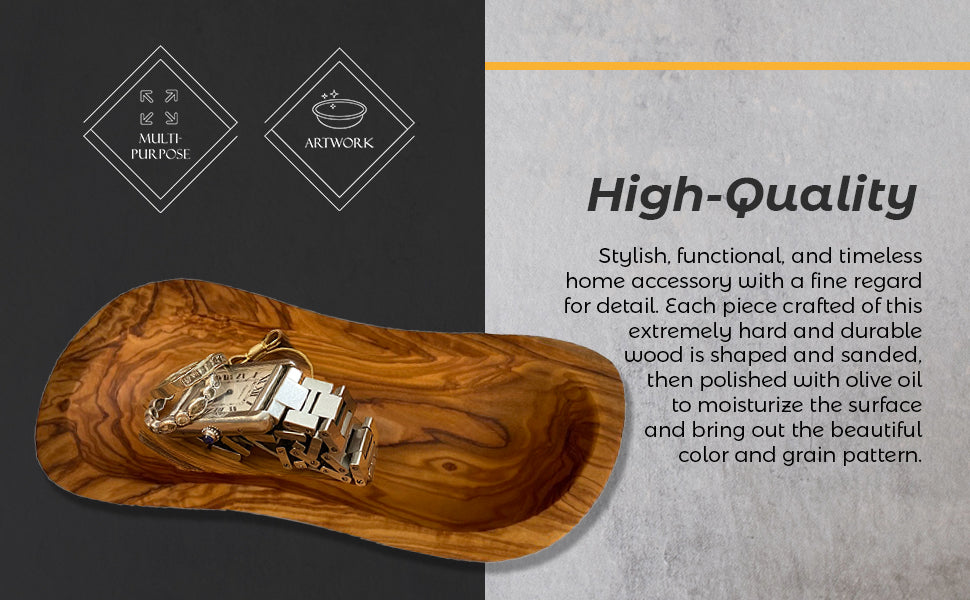 Olive Wood Serving Bowl