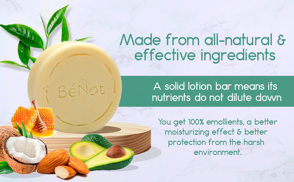 Moisturizing Solid Lotion Bar for Dry Skin