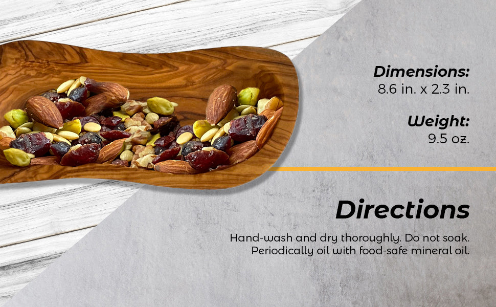 Olive Wood Serving Bowl