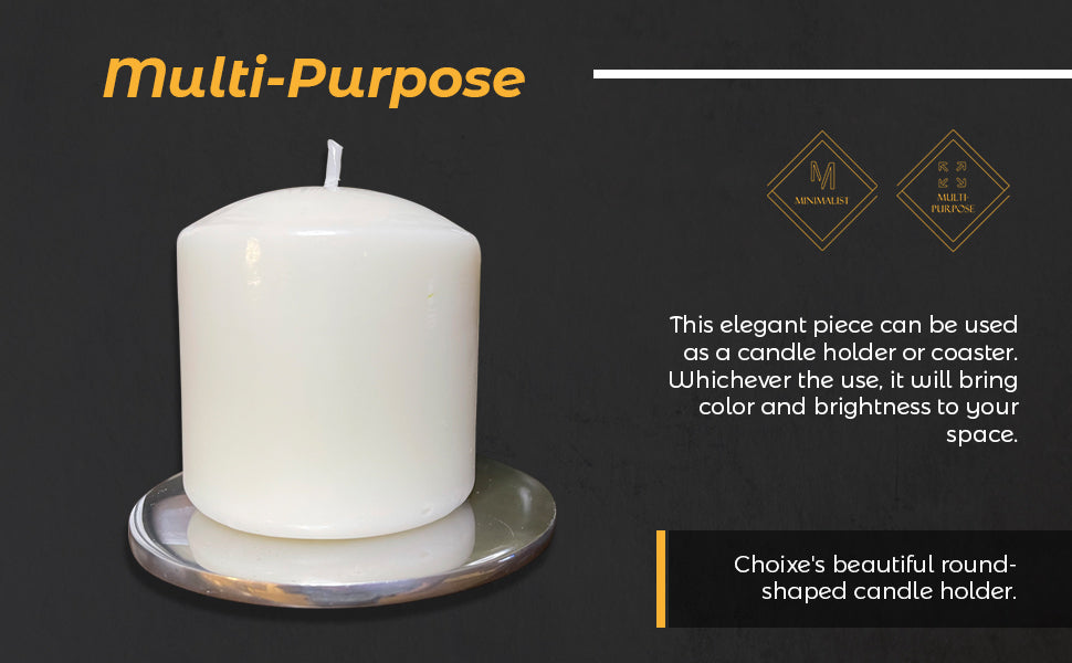 Round Candle Holder and Drink Coaster