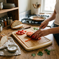 Large Bamboo Cutting Board with Juice Groove