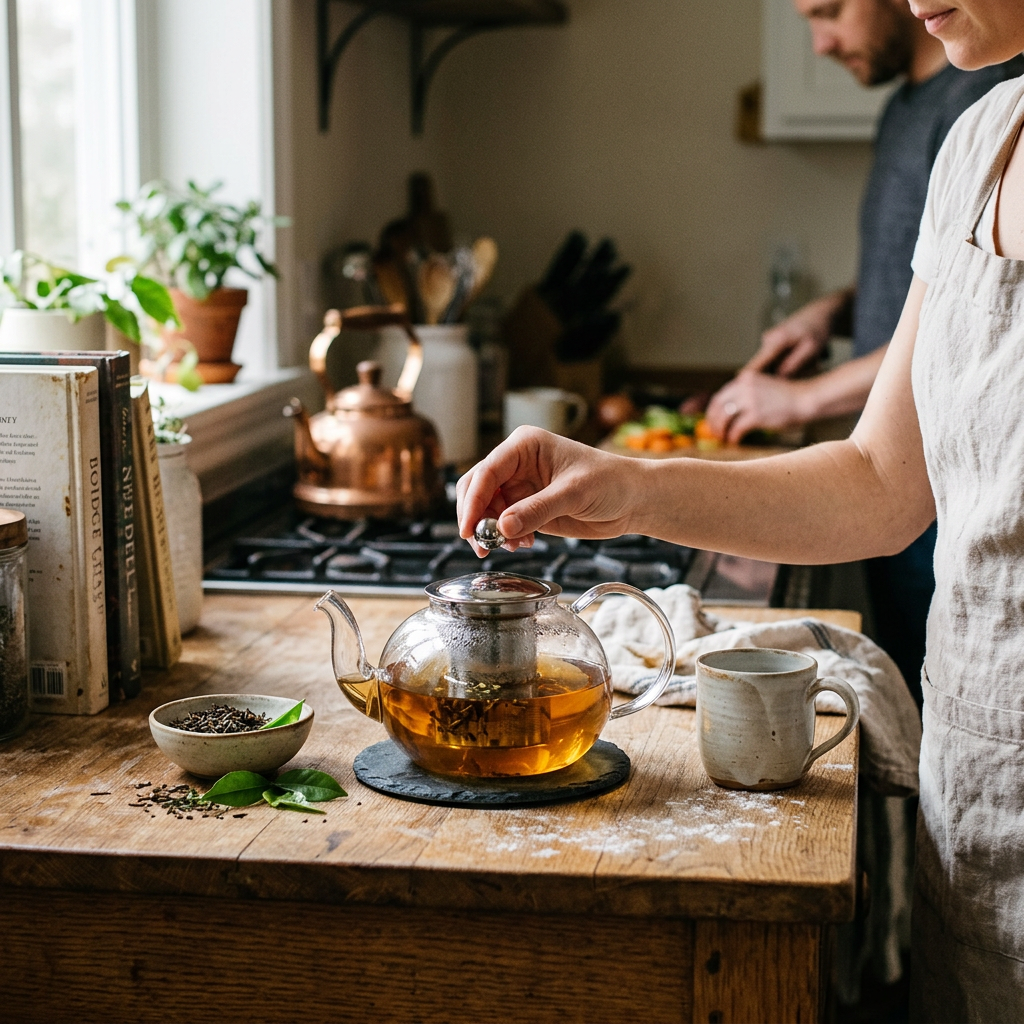 Glass Teapot with Removable Infuser