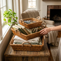 Woven Willow Storage Baskets