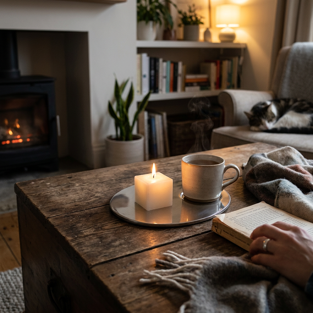 Round Candle Holder and Drink Coaster